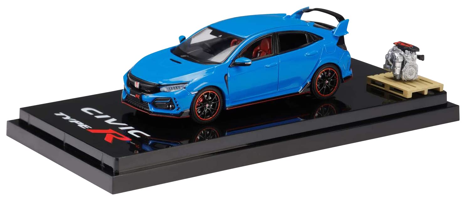 1/64 Honda Civic Type R FK8 2020 Racing Blue Pearl Hobby Japan