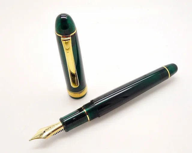 Platinum Fountain Pen - #3776 Century Laurel Green Extra Fine - PNB-15000#41-1