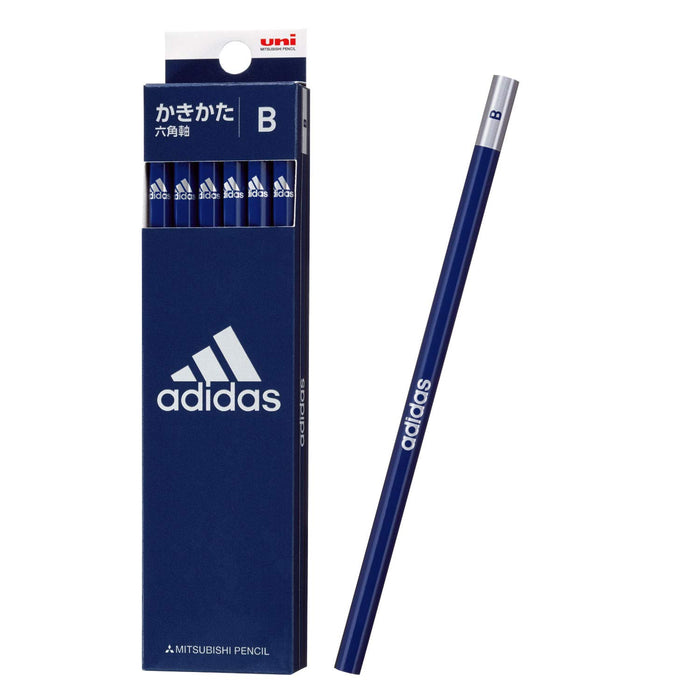 Mitsubishi Pencil Drawing Set Adidas Uni Ai02 B Hexagonal Shaft Silver Black 1 Dozen