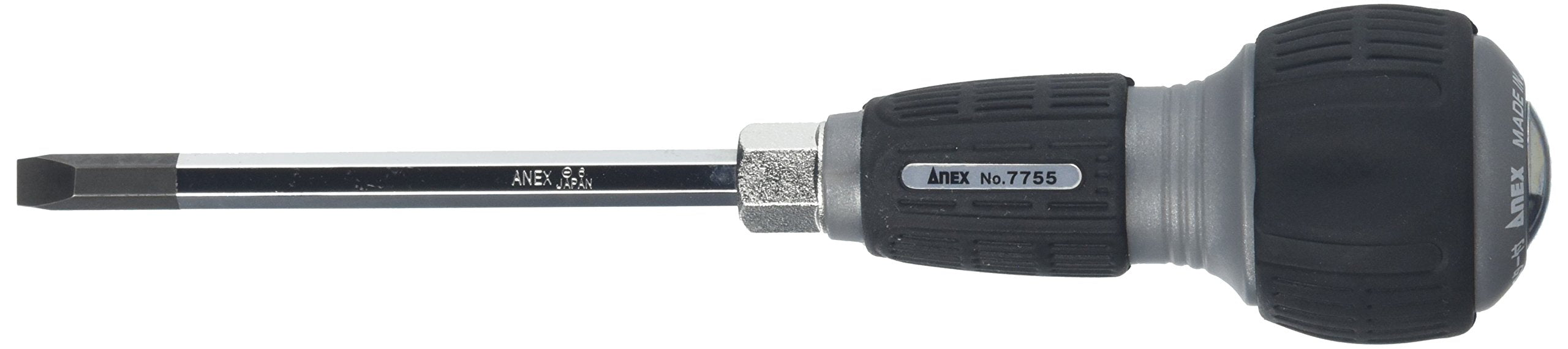 Anex Interchangeable Screwdriver No.7755-M6 with Striking Handle and Flathead Bit - Annex Stool