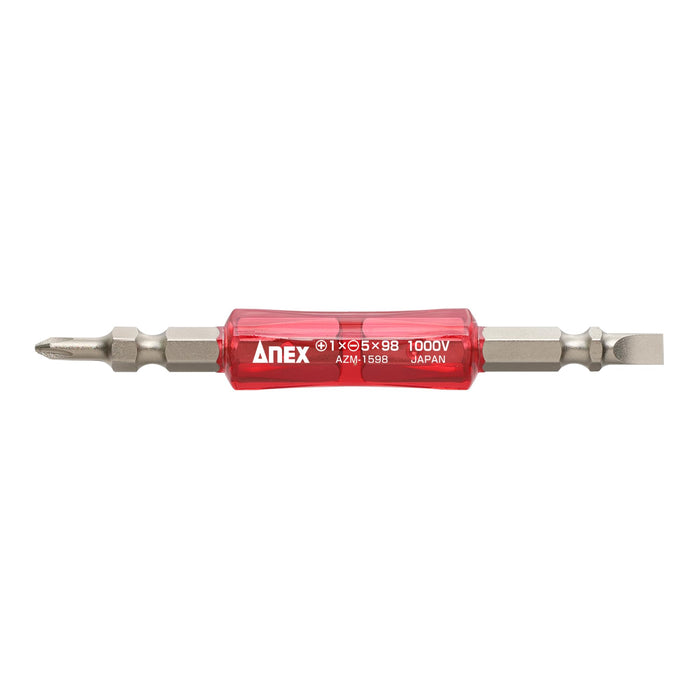 Anex 1000V Compatible Double-Ended Insulated Anex Bit Tool +1X-5X98 Azm-1598