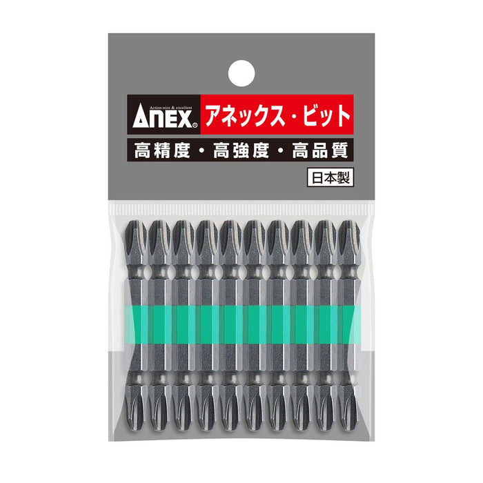 Anex Double Head Color Bit +3X65 10 Pieces Tool Bag-AC-14M