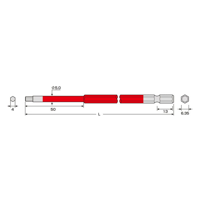 Anex 4mm 六角扳手 Anex 單頭工具 - ACHX-4015 六角扳手