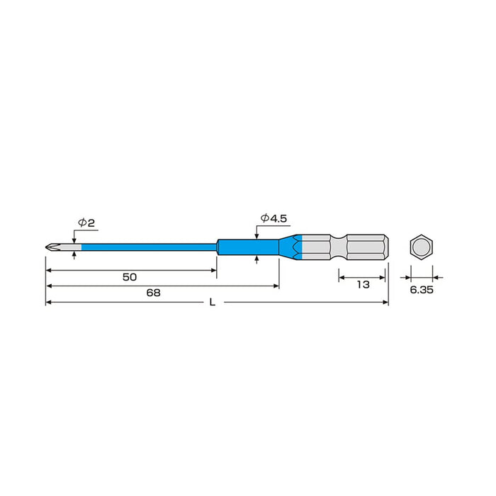 Anex 工具附件彩色位套装非磁性 +00x100 2 件套 - Anex ACD-00100