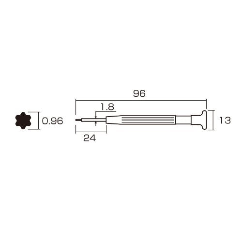 Anex 精密螺丝刀六角 T2 No.87 工具