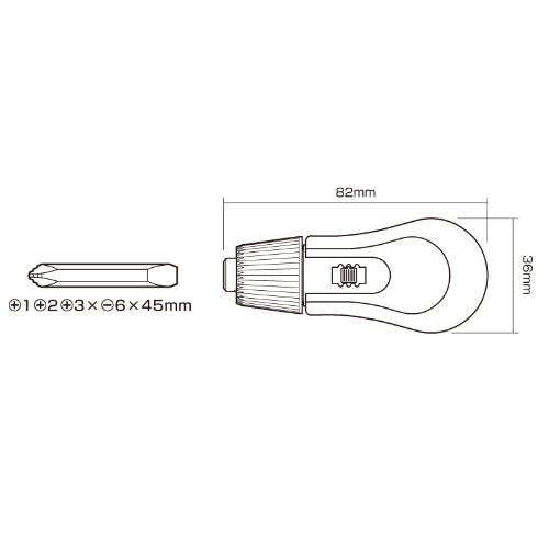 Anex 棘輪驅動器可互換 Anex Nejipita No. 290 工具 Anex 出品