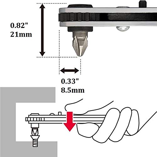 Anex Tool Ratchet Driver Set Offset Straight Bit Pack of 2 by Annex (Anex)