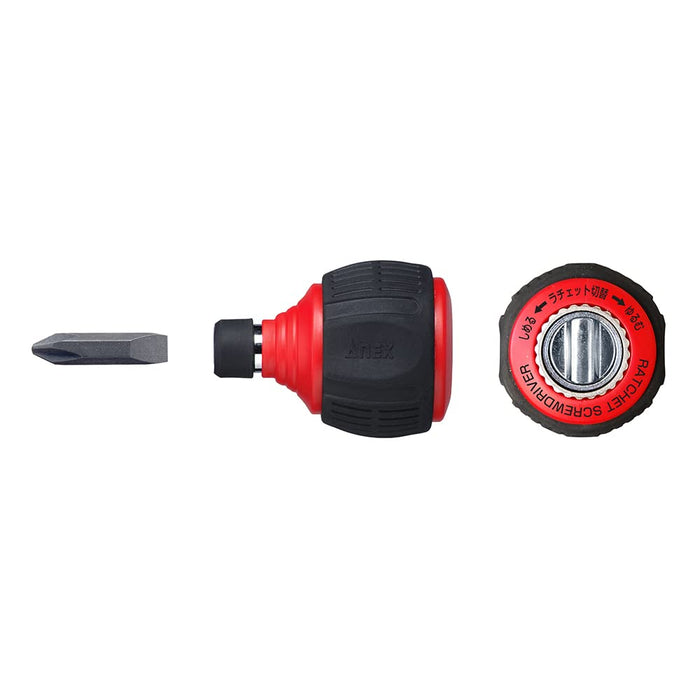 Anex Ultra Short Bit Starbee Ratchet Driver No.306-D Ministar 60