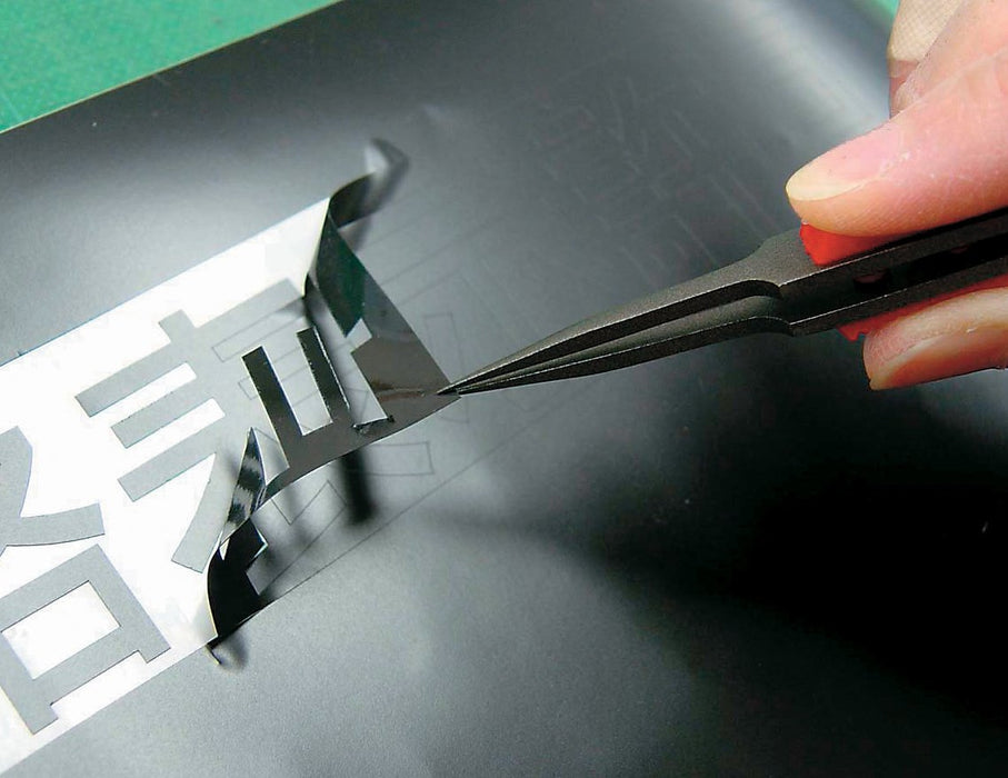 Anex Tool No.224 Ultra-Fine Sharp 115mm Tweezers with Grip Non-Adhesive Made of SUS410 - Annex