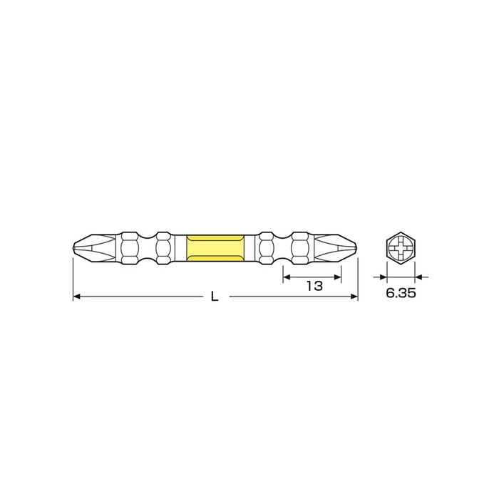 Anex 長堅韌雙頭鑽頭 +2x65 10 件 Art-14M