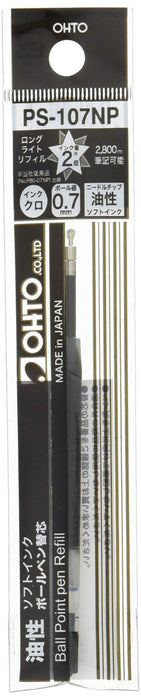 Ohto Black Ballpoint Pen Refill Oil-Based 0.7mm Pack of 5