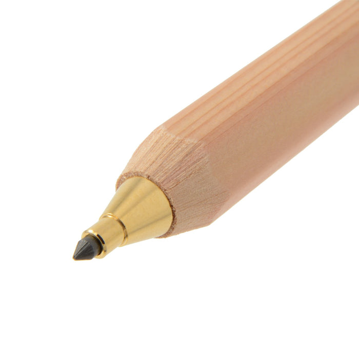 Ohto 2.0 Mechanical Pencil - Natural Wooden Shaft with Eraser Aps-680E-Nt