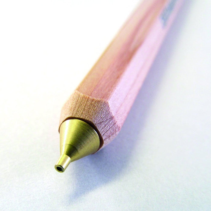 Ohto Aps-280 Mechanical Pencil with Eraser - Natural Wooden Shaft