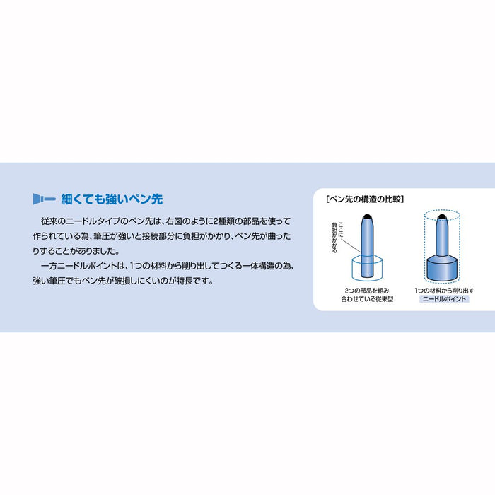 Ohto 5 件裝黑色油基補充盒 R-4C5Np5 0.5 書盒套裝