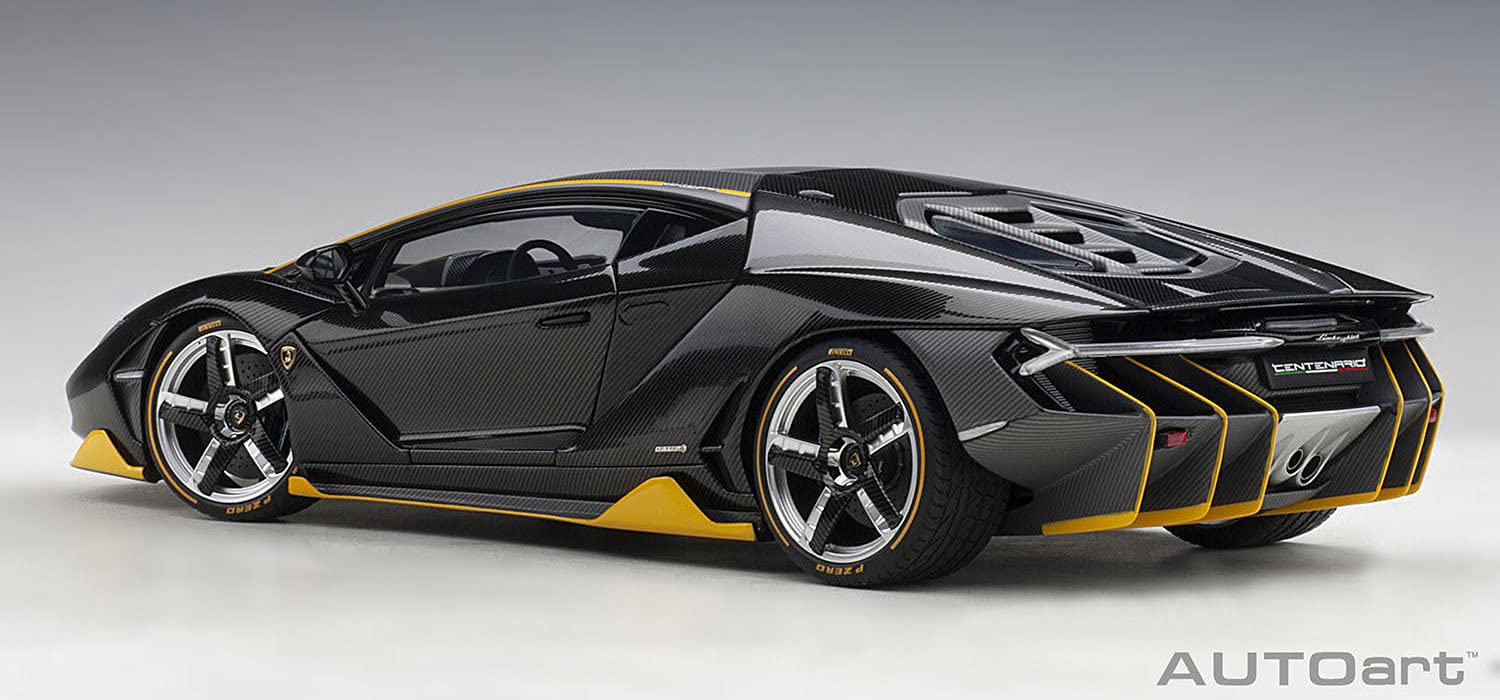 Autoart 1/18 Lamborghini Centenario Carbon Black/Yellow