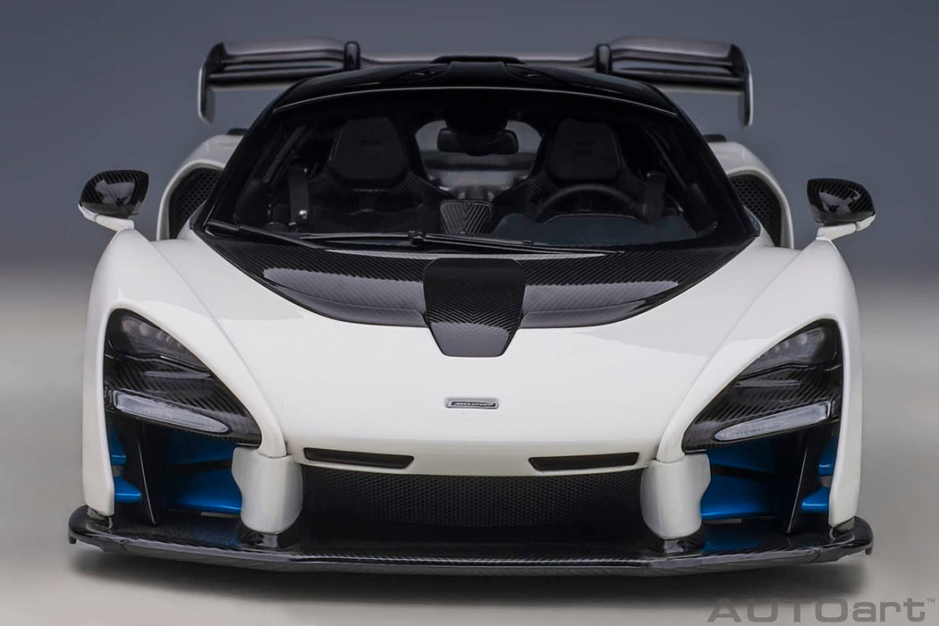 Autoart 1/18 比例白色 McLaren Senna 模型車成品 76075