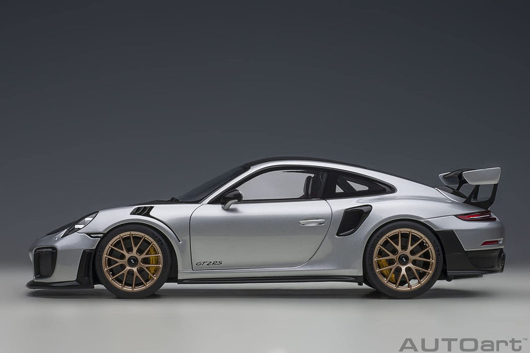 Autoart 1/18 保時捷 911 GT2 Rs 魏斯阿赫 Pkg 78174 銀/碳