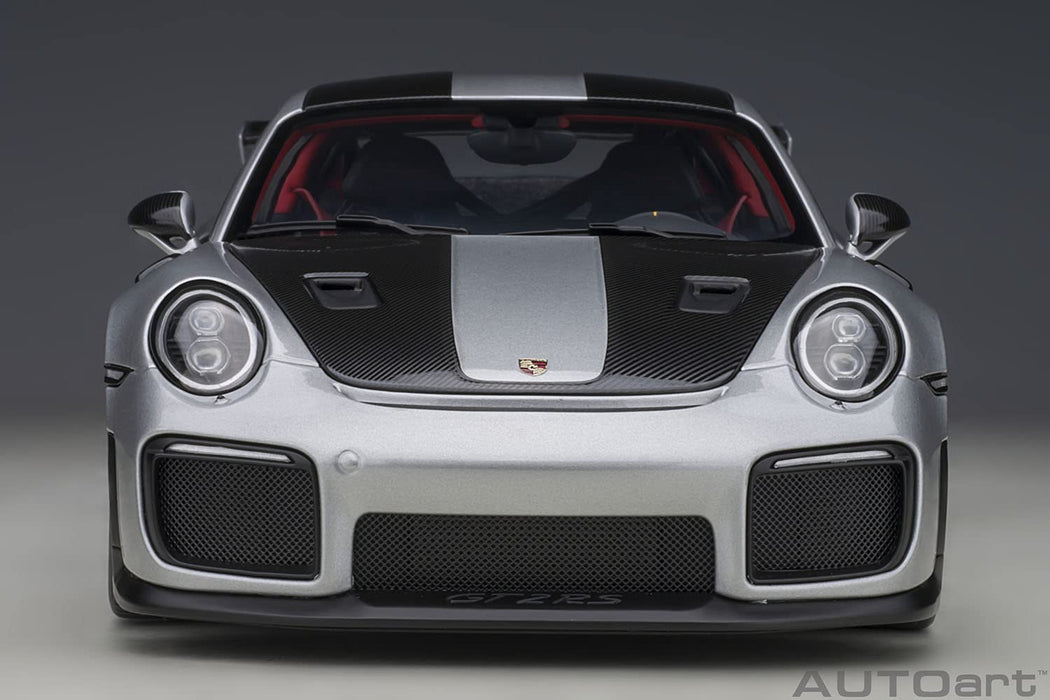 Autoart 1/18 保时捷 911 Gt2 Rs Weissach Pkg 78174 银色/碳色