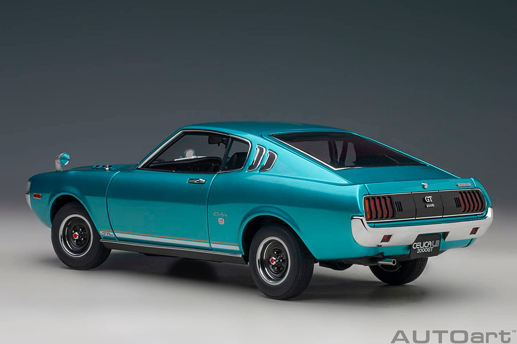 Autoart 1/18 Toyota Celica Liftback 2000Gt (Ra25) 1973 Turquoise Blue