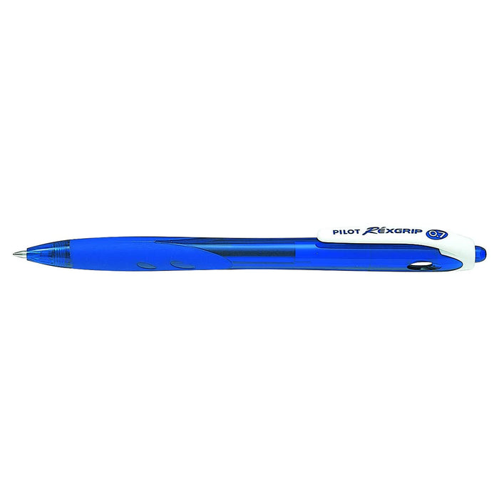 Pilot Rex Grip Ballpoint Pen 0.7mm Fine Point Blue Ink