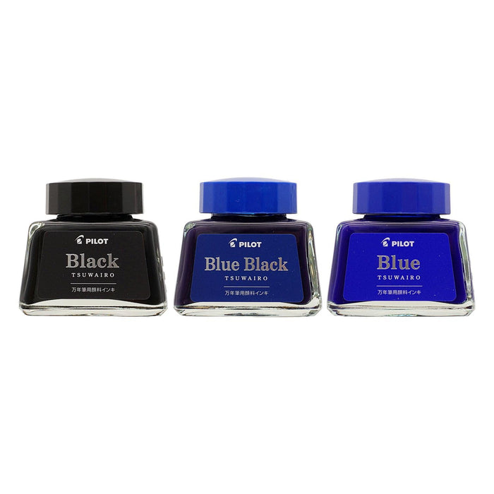 Pilot Fountain Pen Ink Tsuwairo Strong Color 30ml Blue Black Pigment Ink-3