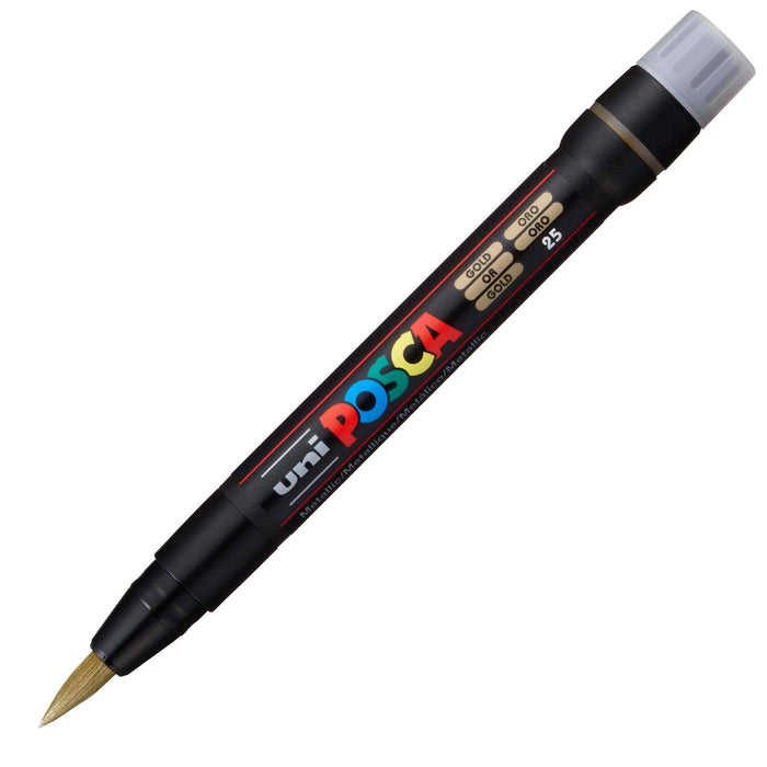 Mitsubishi Pencil Brush Posca PCF-350 in Gold Colour