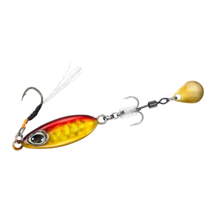 Daiwa Blade Jig Teardrop Spin 10G Akakin 鱼饵，由 Daiwa 出品