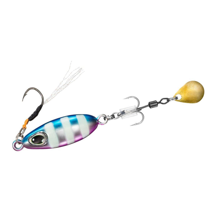 Daiwa Blade Jig Teardrop Spin 10G 蓝粉斑马 - 高性能钓鱼夹具