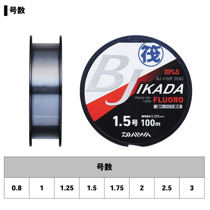 Daiwa Black Jack Ikada Fluoro 2.5 100M 自然色帶彩色標記