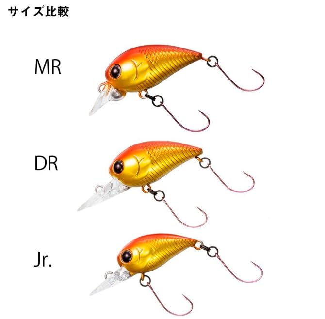 Daiwa Haze Crank Hazekura Fishing Lure Clear Gold Striped Shrimp