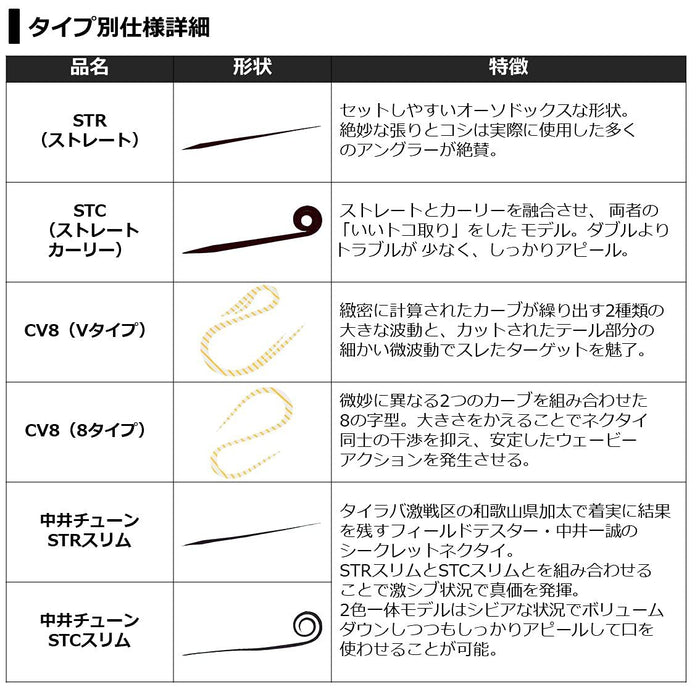 Daiwa Kouga 硅胶领带 直卷发 细长格纹 橙色 金色 闪光