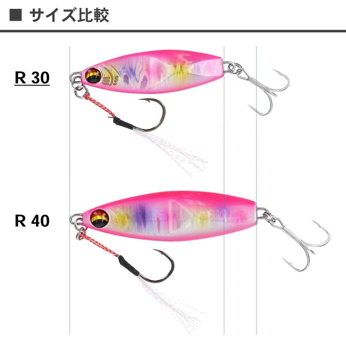 Daiwa Metal Jig Flat Junkie Hirametal R 30G 粉色大理石诱饵