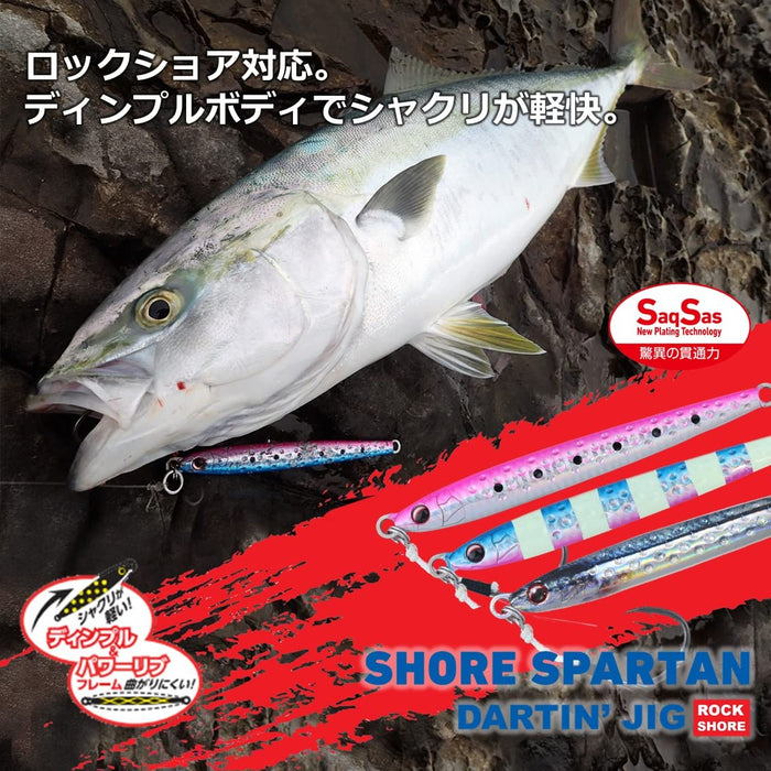 Daiwa Shore 斯巴達飛鏢夾具 105G 藍色粉紅沙丁魚魚餌