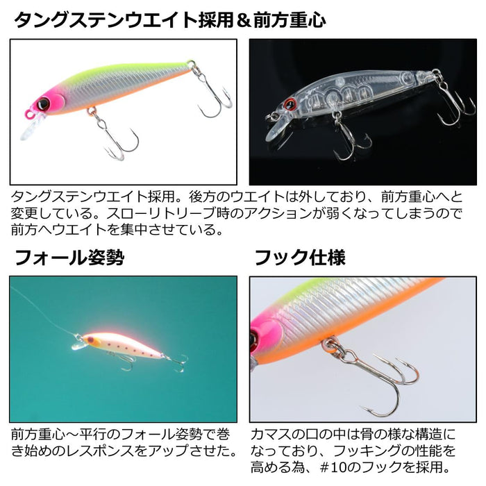 Daiwa Minnow 梭魚獵人 50S 3.7G 藍色粉紅沙丁魚魚餌