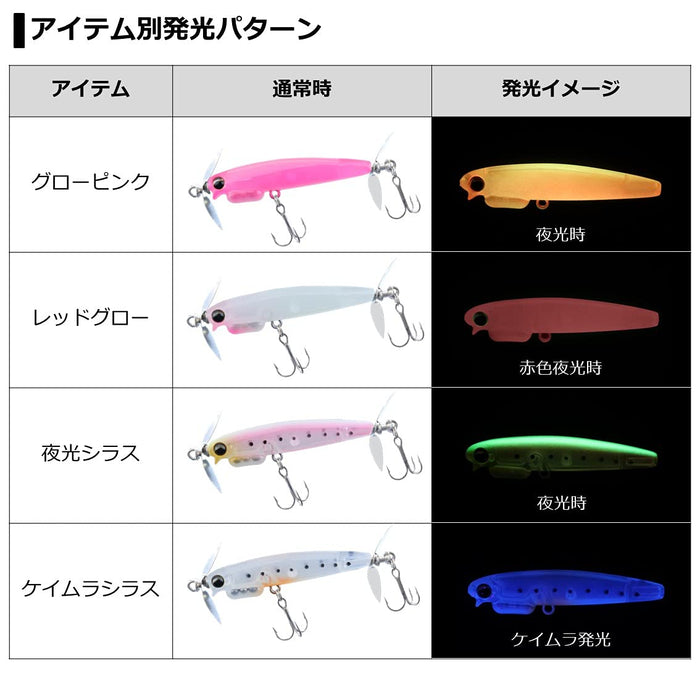 Daiwa Moonflower Shirasu P 55S Gingira Chart 魚餌