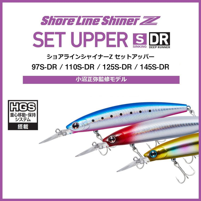 Daiwa Shoreline Shiner Z 110S-Dr Laser Lime Chart Sardine Sea Bass Minnow