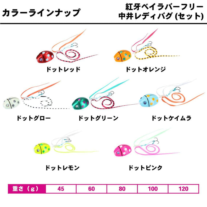 Daiwa Tairaba Kouga Lady Bug Dot Pink Lure 100G – 有效的钓鱼装备