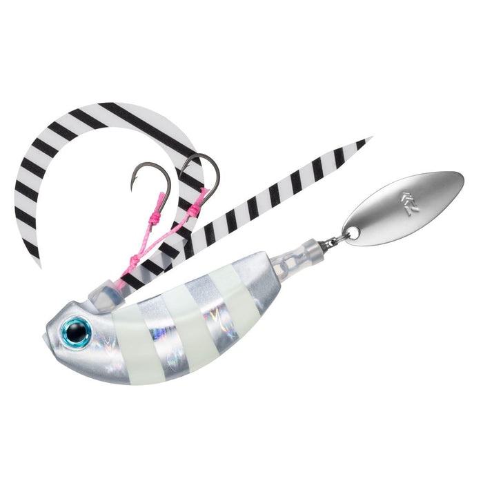 Daiwa Tairaba Kouga Blade Breaker Tamakami 120G Zebra Glow Lure