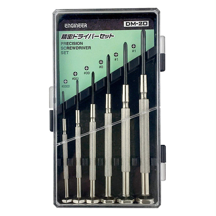 Engineer DM-20 Precision 6 Piece Screwdriver Set - High Quality Tools