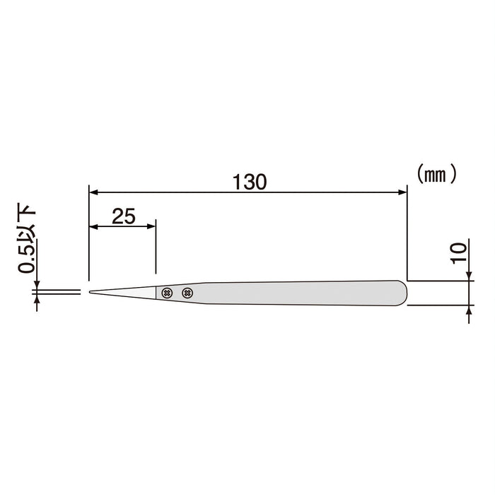 Engineer Silver Ceramic Tweezers PTZ-51/61 Precision Hand Tool