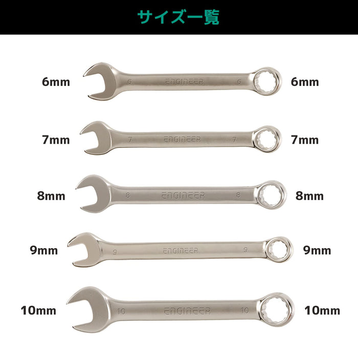 Engineer 5 件套大型组合扳手套装 TS-07 型号