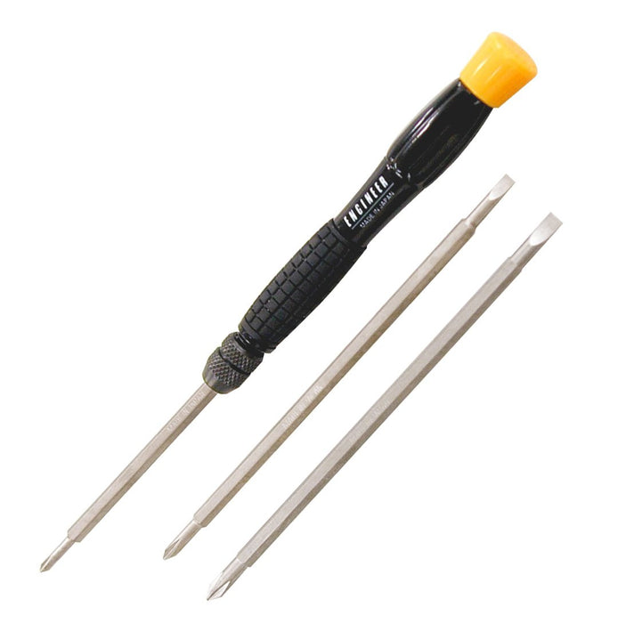 Engineer Interchangeable Precision Screwdriver Set DK-13 - 00/0/0 Sizes