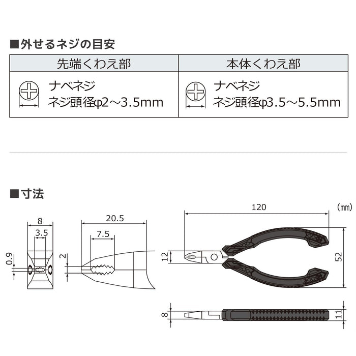 Engineer Nejisaurus M2 螺絲 Φ2-3.5mm Pz-57 防靜電