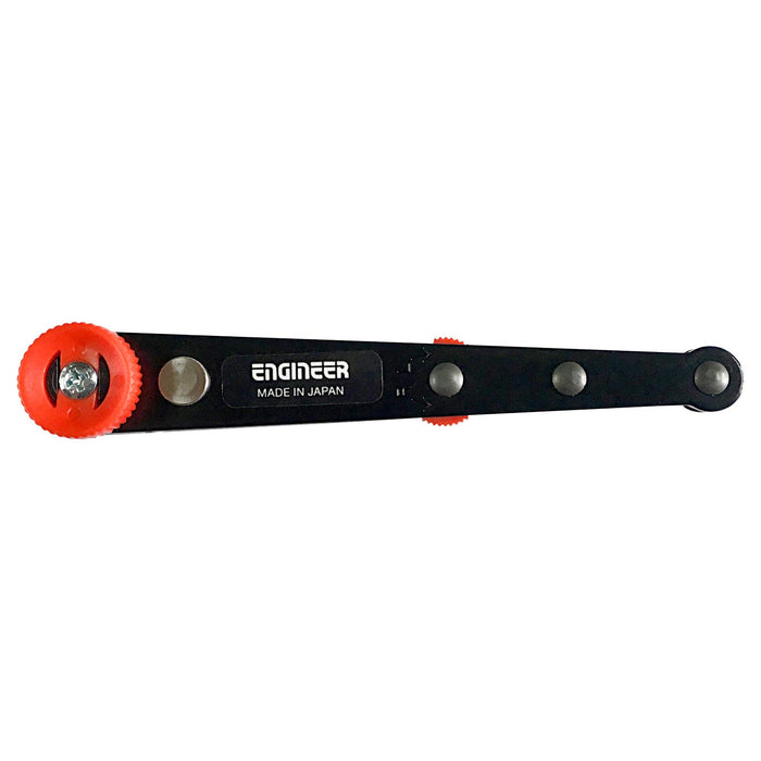 Engineer Offset Ratchet DR-05 Black 2-6mm 40mm Tip Thickness - Professional Tool