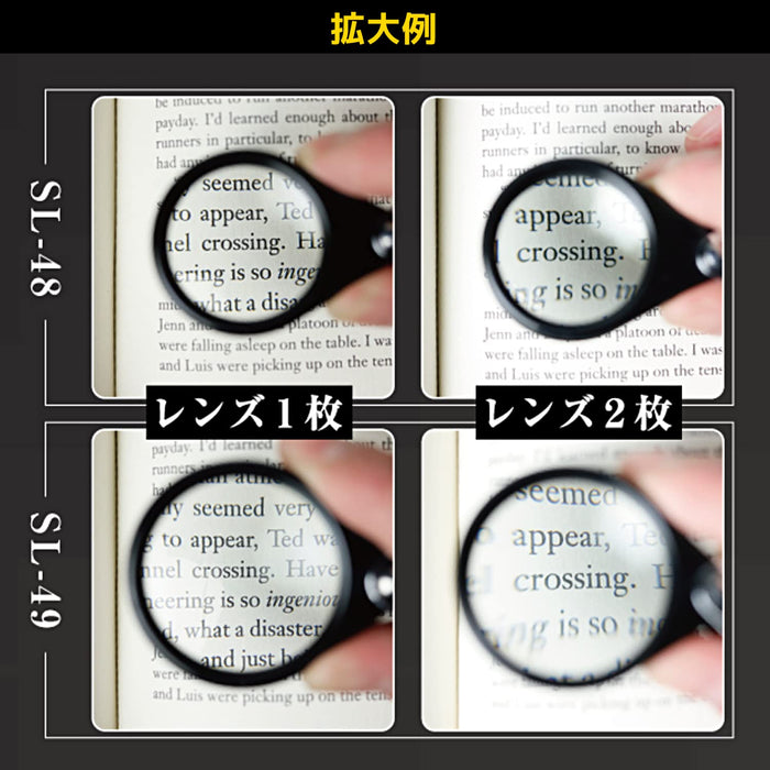 Engineer Pocket Magnifier 4X/7X Compact and Portable High-Precision Tool SL-48