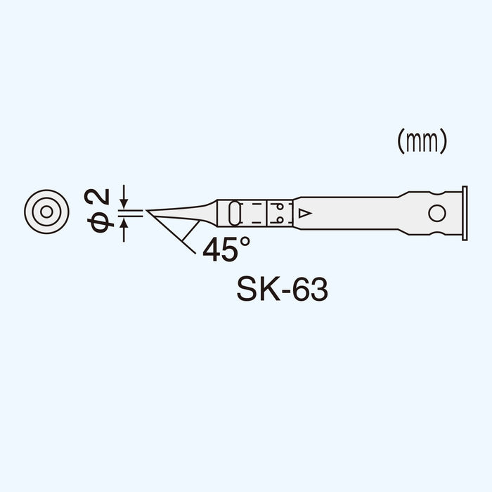 適用於 SK-60 系列的 Engineer SK-63 烙鐵頭 - 高品質