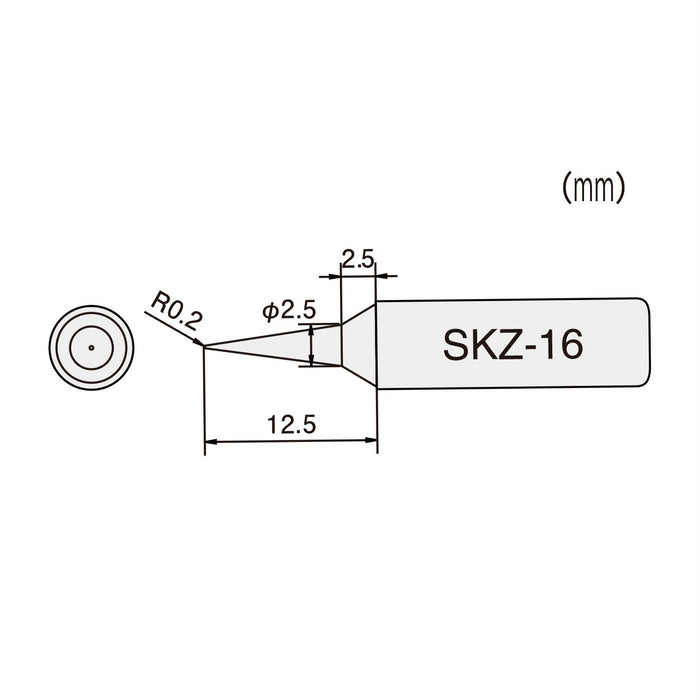 用於精密工程的工程師品牌 SKZ-16 烙鐵頭