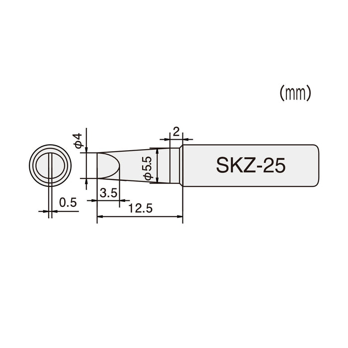 Engineer Soldering Iron Tip SKZ-25 - High Performance Tool by Engineer