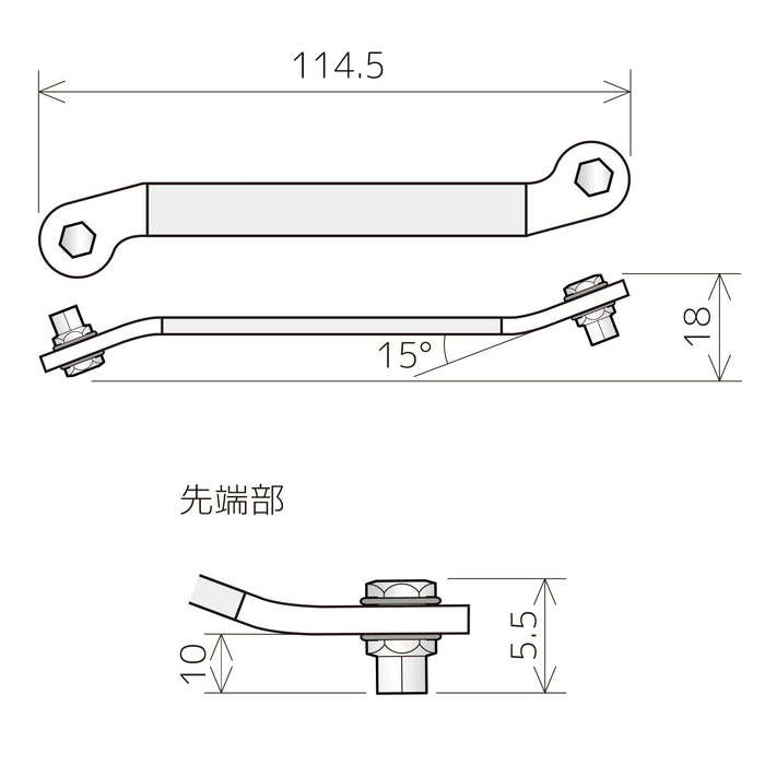 工程师 5.0/6.0mm 偏置六角薄通风扳手 Dhx-03 系列