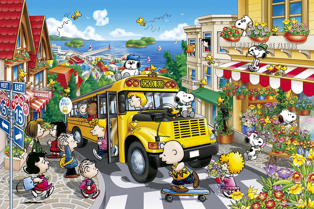 Epoch 1000pc Peanuts Happy School Bus Jigsaw 50x75cm